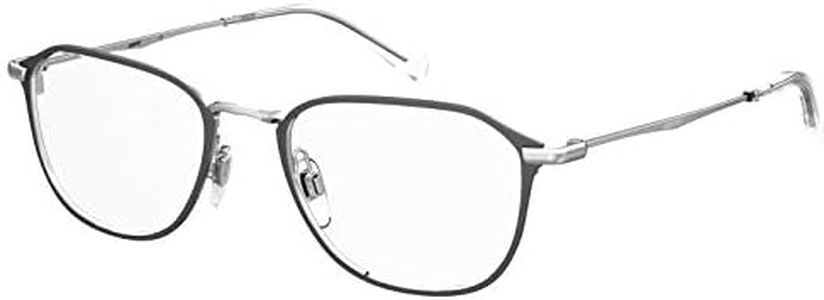 Levi's Men's Lv 5010 Rectangular Prescription Eyeglass Frames, Matte Grey/Demo Lens, 52mm, 19mm
