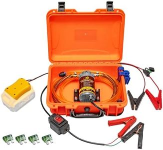 SYHXYSOO 100W Electric Oil Change Extractor Pump, 1-4L/min Oil Transfer Pump for Engine/Transmission/Gear Oil Change, Compatible with DeWalt 20V Battery(Oil Pump-B+Yellow Adapter)