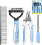 Pawaboo Pet Grooming Brush Kit, 4 i
