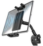 Kolasels Motorcycle Tablet Mount, Gooseneck Bike Tablet Holder, 360° Rotation Bicycle Handlebar Tablet Holder for 2024 iPad Pro Air Mini, Galaxy Fold 3/4 and 4-12.9" Phone & Tablet