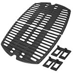 Cooking Grates Replacement Parts for Weber Q Series Grills, 7644 Cast Iron Cooking Grate for Weber Q100 Q120 Q1000 Q1200 Gas Grills Accessories, for Weber 516001, 516002 Models, 2-Pack