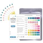 50pcs Water Testing Kit, Water Hardness Test Kit, Drinking Water Testing Kit for Aquarium and Pool Maintenance, Water Quality Test Strips