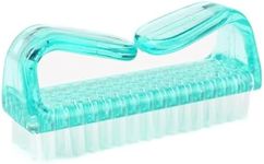 3Pcs Different Kinds of Fingernail brush with Plastic Handle Nail brush for cleaning Fingernails - Easy to use Nail Scrub brush - Nail Cleaner Nail brushes for Hands Feet(transparency)