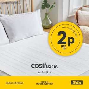 Cosi Home Double Electric Blanket – Soft Heated Bed Cover