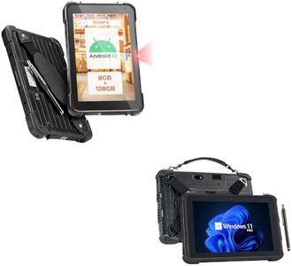 MUNBYN Barcode Scanner Tablet IRT01P, 8" Android 12 Zebra SE4710 Scanner Inventory Tablet, 8GB+128GB and Rugged Tablet IRT08, 10.1 inch Windows Tablet, Windows 11 Pro, 8GB+128GB, Intel N5100