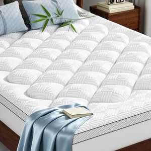 GHLPECYO Queen Mattress Pad, Viscose Derived from Bamboo, Pillow Top