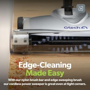 Gtech SW02 Cordless Floor Sweeper – Lithium, Lightweight, 60min Runtime