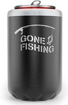 SoHo Can Cooler Fishing Gift for Men, Insulated for 12oz Standard Beer or Soda Can for Christmas 2022 / Birthday Gifts "Gone Fishing" (Gift Boxed)