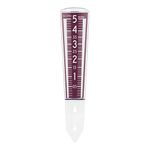 La Crosse Large Magnifying Easy Read 5-Inch Capacity Acrylic Rain Gauge in Burgundy, Red