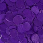 Kidsy Winsy Premium Tissue Paper Confetti 1 Inch Round (Purple, 50 gms/5000 Pcs)| Bigger Value Pack| Decoration Items for Birthday, Anniversary, Baby Shower| Decor for Balloon Decoration