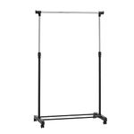 Amazon Basics Clothes Rail with Wheels, Chrome, 91.5-145cm x 42cm x 134-161cm