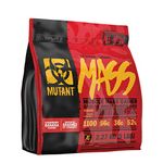 MUTANT MASS Weight Gainer Protein Powder with a Whey Isolate, Concentrate, and Casein Protein Blend, High-Calorie Shake (2.27 Kg), Strawberry Banana