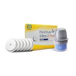 Abbott | FreeStyle Libre 2 Plus Sensor | Get Constant Glucose Monitoring | Connects to Mobile with FreeStyle LibreLink App | CGM Provides Real-time Glucose Readings | Optional Alarms the minute Glucose is too high or low | Helps Reduce Hypoglycemia | Pack of 6