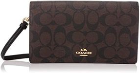 Coach Outlet Anna Foldover Crossbody Clutch In Signature Canvas