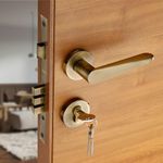 LAPO Deluxe Door Lock for Main Door, Door Lock for Bedroom, Mortise Door Lock Set, Door Lock Handles Set with 3 Brass Key for Home,Office,Hotel | Antique finish | 3 Years Warranty Ro-162