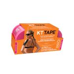 KT Tape PRO 2 Pack Synthetic Elastic Kinesiology Therapeutic Tape, 20 count - 10" Precut Strips (Hero Pink)