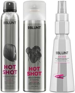 Bblunt Hot Shot Shine Trio | Delivers Radiant Shine | Protects from Heat Damage | Keeps Hairstyle Intact | For Men & Women | 650 ml
