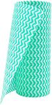 MDN Mist Non- Woven Disposable Reusable Towels Like Kitchen Cleaning Towel - Multi-Uses Dish Cloths Washable Towel Roll - 80 Pulls (Green), Cotton