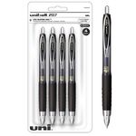 uni-ball 207 Retractable Gel Pens, Ultra Micro Point (0.38mm), Black, 4 Count