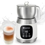 Maestri House Milk Frother, Variable Temp and Froth Thickness Milk Frother and Steamer, 21OZ/600ML Smart Touch Control Milk Warmer, Dishwasher Safe, Memory Function for Latte Cappuccino, Hot Chocolate