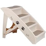 LEMY Dog Stairs for Bed, 4-Step Lad