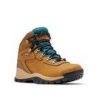 Columbia Women's Newton Ridge Lightweight Waterproof Shoe Hiking Boot, 2024 Elk/River Blue, 8 Wide