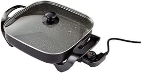 Judge Electric Skillet Non-Stick Multicooker, Glass Lid & Carry Handles, 30cm, 1500W - Adjustable Thermostat Control, Versatile, Slow Cook, Fry, Steam, Grill