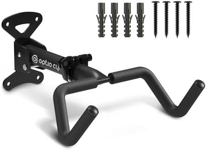 Optio Cycle Fahrrad Wandhalterung Vertikal Klappbar | Metall Fahrradhalterung Wand | Fahrrad Wandhalter Verstärkt | Fahrradaufbewahrung für Garage, Fahrradhalterungen für die Wand