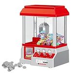 Claw Machine, Electronic Arcade Claw Machine with 24 Game, Portable Toy Grabber Machine, Col Fun Mini Candy Grabber Prize Dispenser Vending Toy, Claw Machine for Kids Boys Girls