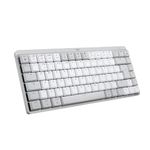 Logitech MX Mechanical Mini for Mac Wireless Illuminated Keyboard, Low-Profile Performance Switches, Tactile Quiet Keys, Backlit, Bluetooth, USB-C, Apple, iPad, QWERTY UK English - Pale Grey