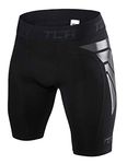 TCA Boys' CarbonForce Pro Compression Base Layer Shorts Thermal Under Gear - Black Stealth, 12-14 Years