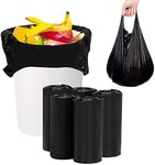 Homelove Trash Bags Garbage Bag, [100 Bags] Plastic Kitchen Barbage Bags Strong Tough Durable Kitchen Bin Bags for Bathroom Kitchen Bedroom Office (5rolls x 20bags), Black