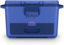 Ninja FrostVault 50qt Hard Cooler with Dry Zone | Integrated Fridge-Temp Dry Storage Drawer | Premium Heavy-Duty Insulated Cooler | Keeps Ice Cold for Days | Luminous Blue | FB151CY