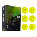 YAIT Rovo USAPA Approved Pickleball Ball (Pack of 6) | 40 Hole Outdoor Ball for Tournament Play | Single Piece Rotational Molded | High Performance PP Material, Advanced Aerodynamics | Green Colour