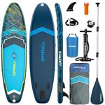 GYMMALL Paddle Board, Inflatable Stand Up Paddleboard for Adults & Youths, 11’ Paddle Boards with Premium Sup Accessories, Storage Backpack, Adjustable Paddle & Pump for All Skill Levels