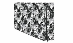 Mahal Creation PVC Printed LED TV Cover 55 Inch, Waterproof and Dustproof Cover (Black)