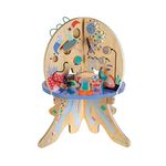 Manhattan Toy Deep Sea Adventure Wooden Toddler Activity Centre with Clacking Clams, Spinning Gears, Gliders and Bead Runs