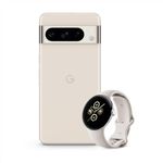 Google Pixel 8 Pro Porcelain 256GB + Google Pixel Watch 2 Porcelain Active Band Wi-Fi