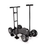 Proaim Spin Lightweight Doorway Dolly with Shock Absorbing Pneumatic Tires & Track Wheels |Rock-solid Moving Platform for Bazooka, Tripods, Jib Crane |Switchable & Adjustable Push/Pull Bar(DL-SPIN-01)