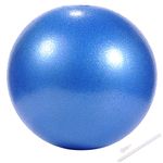 DHXYZZB Pilates Ball Small Mini Exercise Balls 10in/25Cm Therapy Exercise Balls With Straw Pump Barre Ball For Stability, Barre, Pilates, Yoga, Deep Tissue Massage, Core Training And Physical(Blue,2pcs) Therapy(Pink,2pcs)