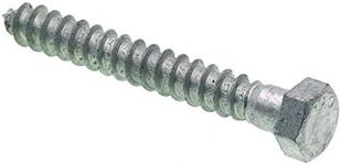 Prime-Line 9056313 Hex Lag Screws, 3/8 In. X 3 In, A307 Grade A Hot Dip Galvanized Steel (25 Pack), Zinc