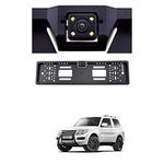 PRIKNIK License Plate Frame(1 Piece) with Rear View Camera Night Vision 170 Degree Compatible with P-ajero