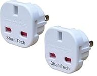 ShaniTech Pack of 2 Travel Adaptor Plug Suitable for UK to USA Canada Mexico Australia New Zealand Cuba