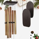 ASTARIN Large Wind Chimes Outdoor Deep Tone, 48 Inch Amazing Grace Wind Chime Sympathy with 5 Big Aluminum Tubes Tuned Soothing Melody,Memorial Wind Chimes Unique for Patio, Garden, Yard, Porch Decor