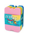 Yumbox Ice Packs - Set of 4 Multi - Cool Pack, Slim Long-Lasting Ice Packs - Great for Coolers or Lunch Box