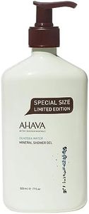 AHAVA Dead Sea Water Mineral Shower Gel, Limited Edition Double Size - Refreshes & Relaxes, Washes Away Dirts & Impurities, Enriched with Exclusive mineral blend of Dead Sea, Osmoter & Zinc, 17 Fl.Oz