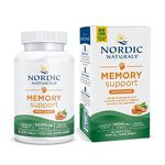 Nordic Naturals Omega Memory With Curcumin | 1000 Mg Omega 3 Fish Oil + 400 Mg Optimized Curcumin | For Memory & Cognition - Contains Phosphatidylcholine & Huperzine A | 60 Lemon Fish Oil Softgels