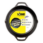 Lodge Pre-Seasoned Cast Iron Skillet for Indoor and Outdoor Use. Induction Frying Pan. Oven, Grill and Metal Utensil Safe Skillet Frying Pan with Dual Handles. Made in the USA. 30.5 cm/12 inch