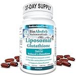 Liposomal Glutathione 500mg - 37-Day Supply of Setria Reduced L- Glutathione Supplements (75 Softgels)