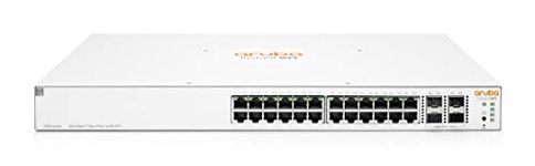 Aruba Instant On 1930 24-Port Gb Ethernet 24xGE PoE (195W), 4X 1G/10G SFP+, L2+ Smart Switch US Cord (JL683A#ABA)